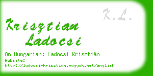 krisztian ladocsi business card